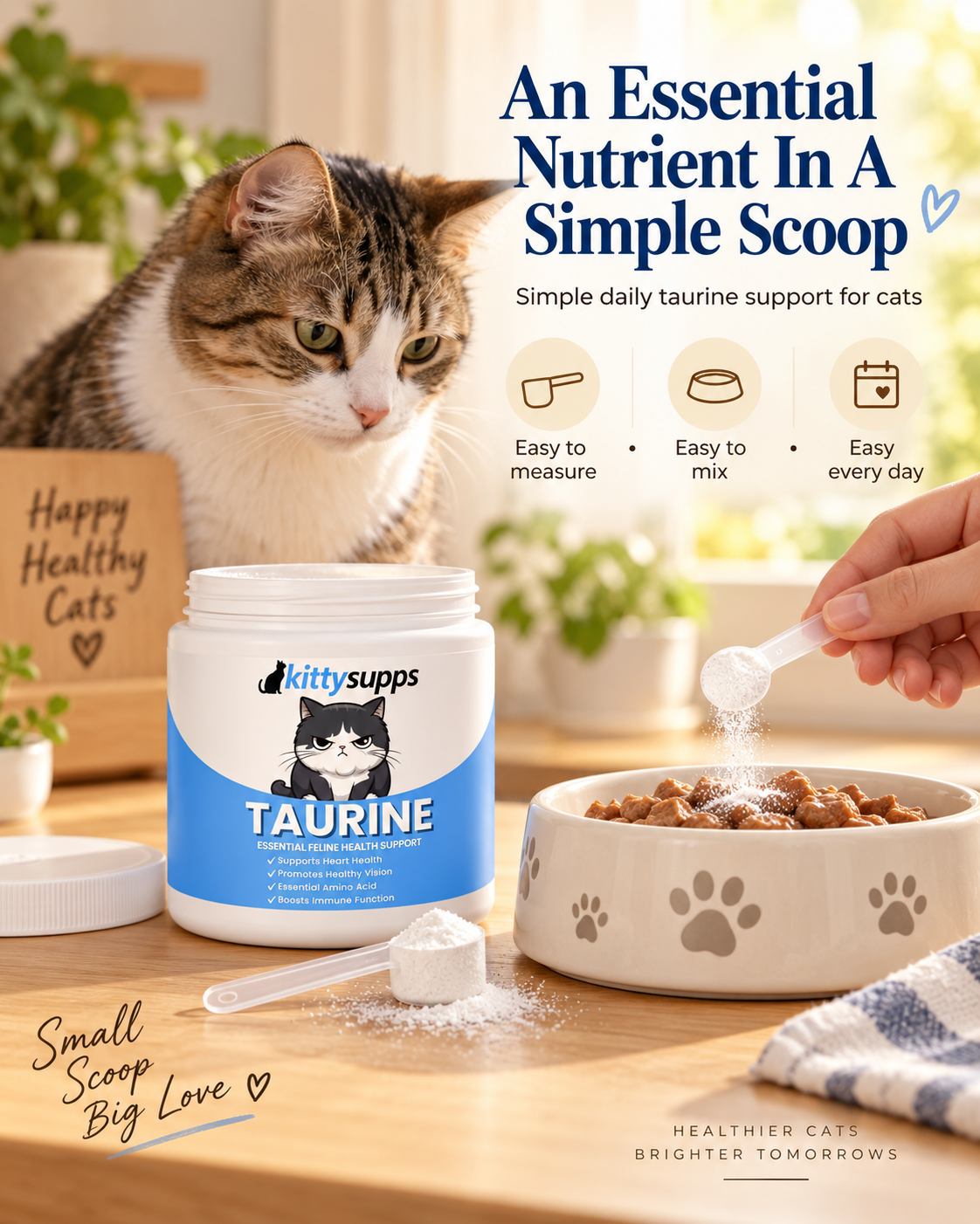 TauriCare Daily Taurine Powder for Cats