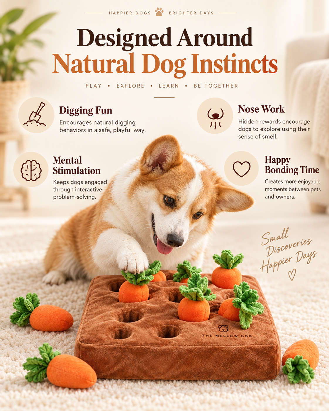 Carrot Farm Interactive Digging Toy.