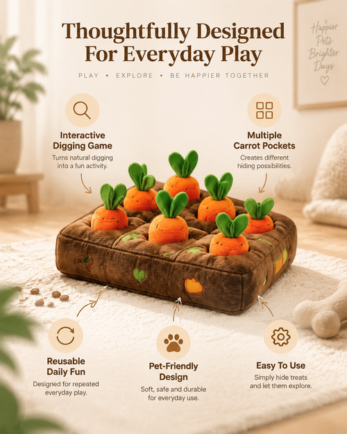 Carrot Farm Interactive Digging Toy.