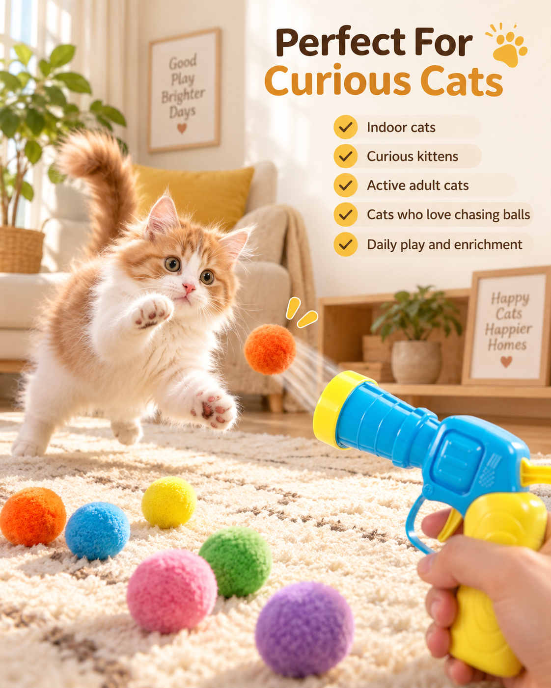 Interactive Ball Track Cat Toy