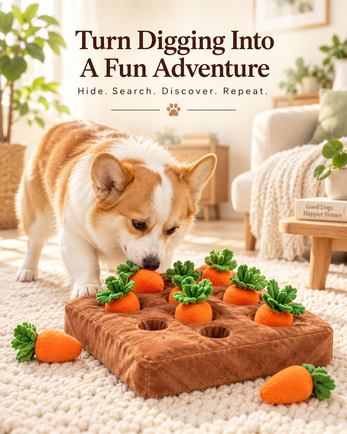Carrot Farm Interactive Digging Toy.