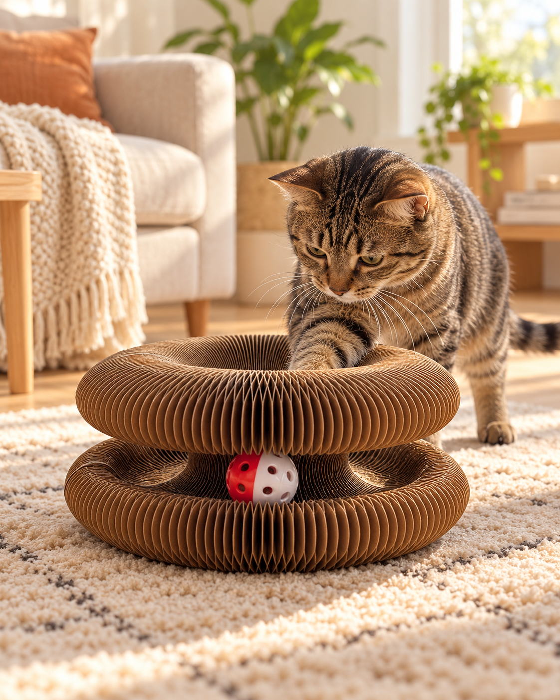 CurlNest 3-in-1 Interactive Cat Toy