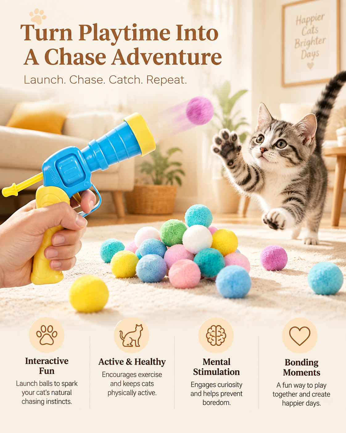 Interactive Ball Track Cat Toy