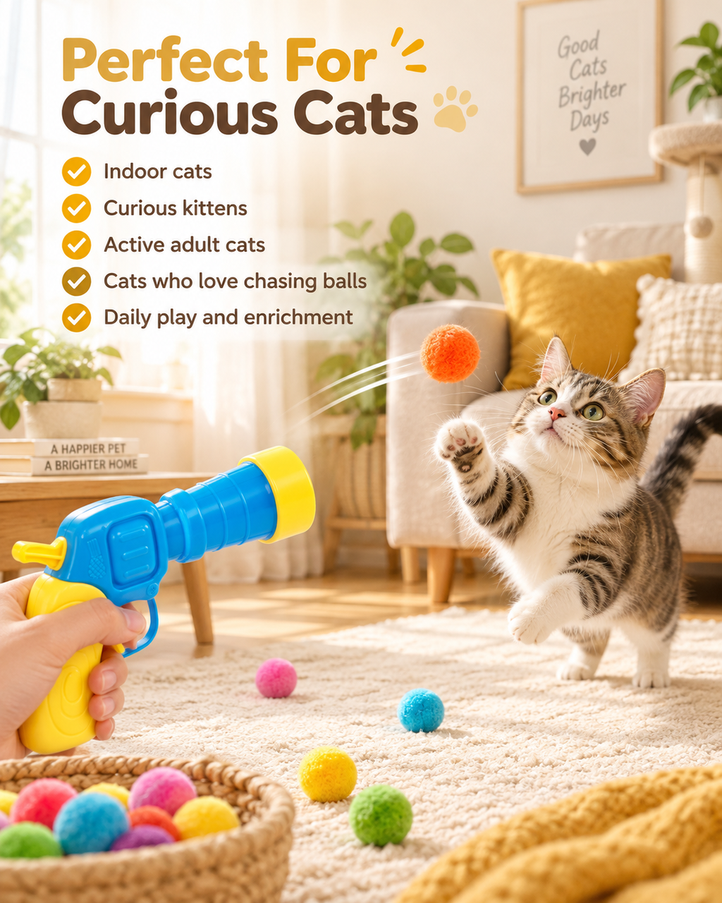 Interactive Ball Track Cat Toy